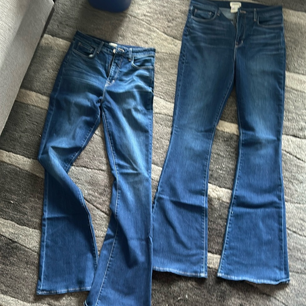 L’Agence denim. Straight leg through the thigh.  Pristine condition. Stunning.